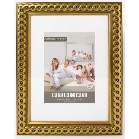 Fotolijst Wissellijst hout - GOUD - ORNAMENT - 60x90cm