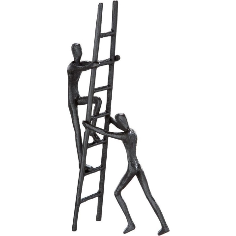 Gilde Handwerk - Sculptuur - 'samenwerken' - ijzer - Beeld - Zwart