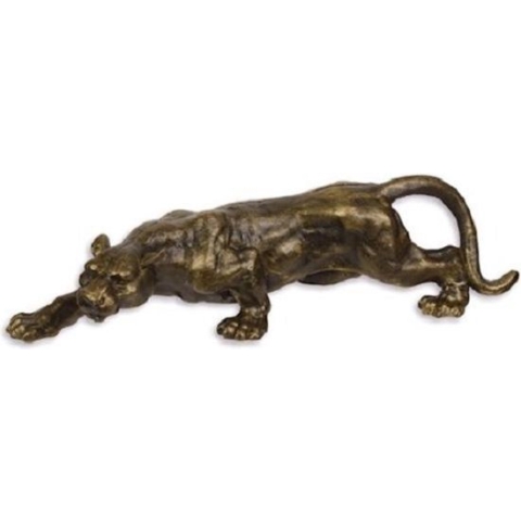 Beeld - Het Luipaard - Gietijzer - 11,4 cm hoog