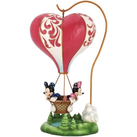 Disney Traditions Love Takes Flight (Mickey & Minnie Mouse Heart Balloon Figure
