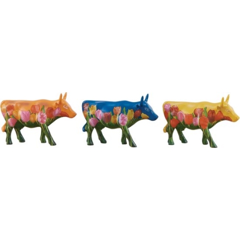 Cowparade | art pack Nederland/tulpen (Netherlands/tulips) | (set 3 stuks)