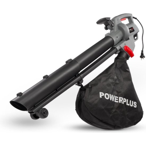 Powerplus POWEG9013 Elektrische bladblazer - Bladzuiger en -versnipperaar - 3300W - Blazen - Zuigen - Versnipperen - Incl. 40L opvangzak