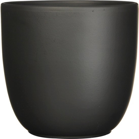 Mica Decorations Tusca Bloempot - H23 x Ø25 cm - Mat - Zwart
