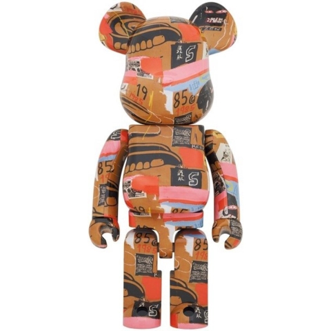 1000% Bearbrick - Andy Warhol x Jean-Michel Basquiat (V2 - Dentures)
