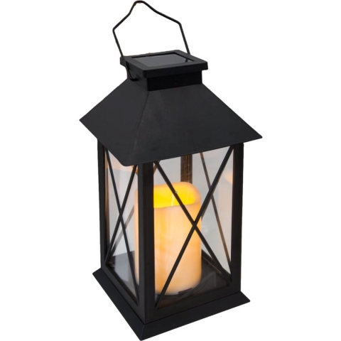Tuin Lantaarn met LED Kaars - Solar