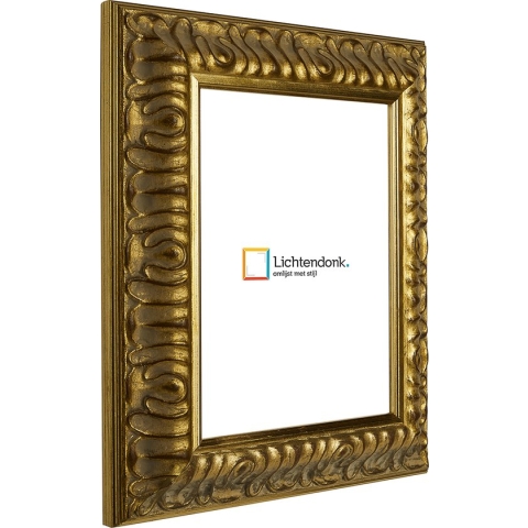 Fotolijst - Fotokader - Barok Goud - 4,6 cm breed profiel - Fotomaat 30x40 - Helder glas - Art.nr. 10691530402