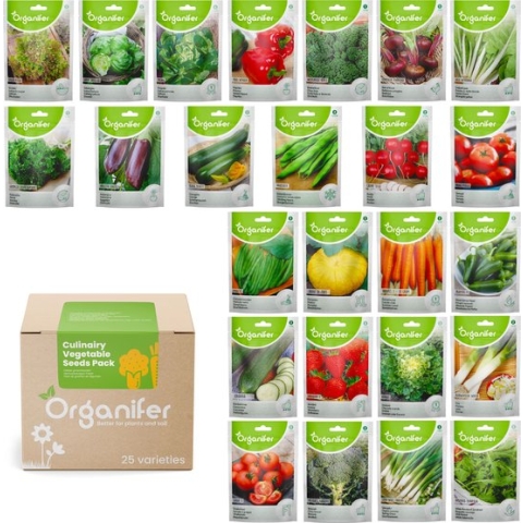 Groentezaden Pakket – 25 Culinaire Soorten - Organifer