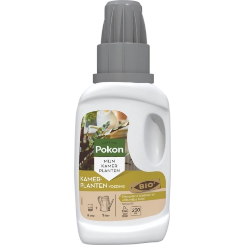 Pokon Bio Kamerplanten Voeding - 250ml - Plantenvoeding (bio) - 7ml per 1L water - Kamerplantenvoeding