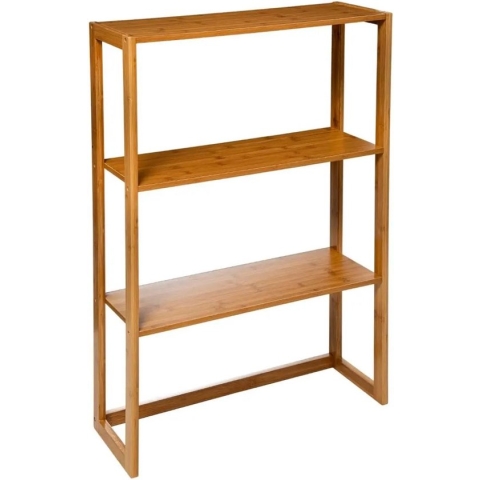 5Five - Etagère - Bamboo - 3 Laags Plank - 57 x 20 x 90 cm