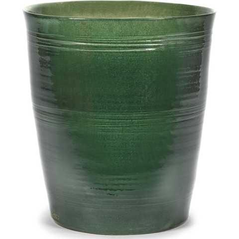 Serax Bloempot Sierpot Lines Groen D 40cm H 44cm