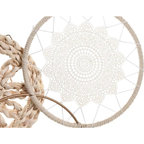Wanddecoratie DKD Home Decor Natuurlijk Wit (79 X 7 X 41,5 CM)