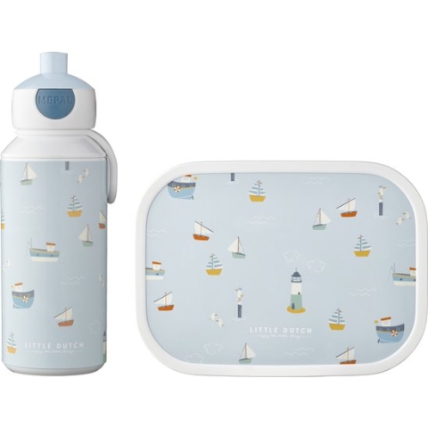 Mepal - Campus lunchset - Pop-up drinkfles + bento lunchbox - Sailors bay
