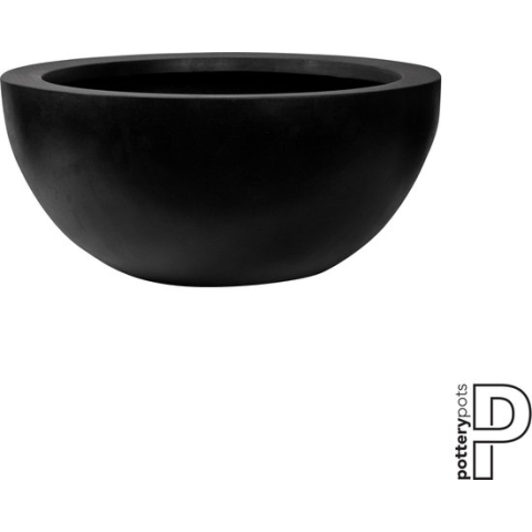 Pottery Pots Bloempot Plantenschaal Vic Bowl M Zwart D 50 cm H 23 cm