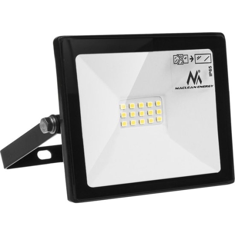 LED slim 10W schijnwerper, 800lm koud wit (6000K) Maclean Energy MCE510 CW, IP65, PREMIUM