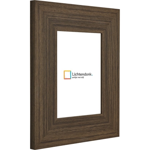 Fotolijst - Bruin - 6 cm breed profiel - Fotomaat 84,1x118,9 - Ontspiegeld ACRYLITE - Art.nr. 10115522784111893