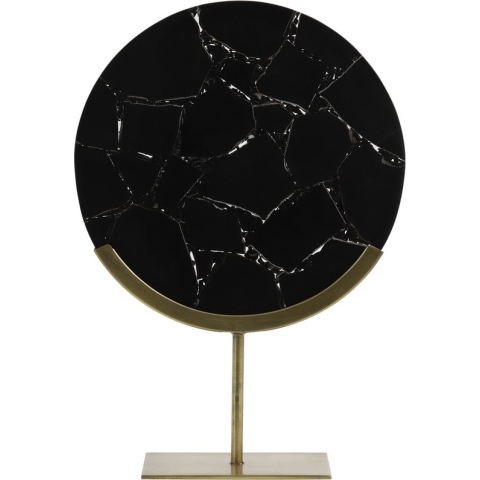Light&Living Ornament op voet 35x12x50 cm GOUYA zwart agaat+antiek brons