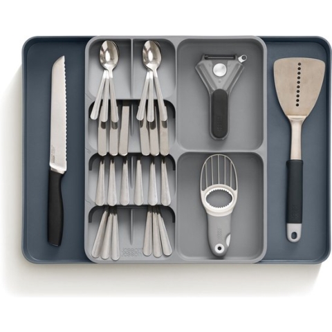 Joseph Joseph - DrawerStore - Bestekorganiser - Uitschuifbaar - Grijs