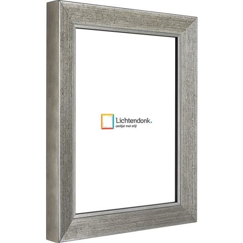 Fotolijst 57-30  Fotolijst chique zilver   - Fotomaat 40x55 - Ontspiegeld ACRYLITE - Art.nr. 10573040553