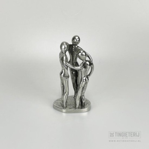 Sculptuur Samen Sterk - Gestileerd - Vriendschap - Beeld Collega`s - Luxe Geschenk - Krachten Bundelen - Handgemaakt
