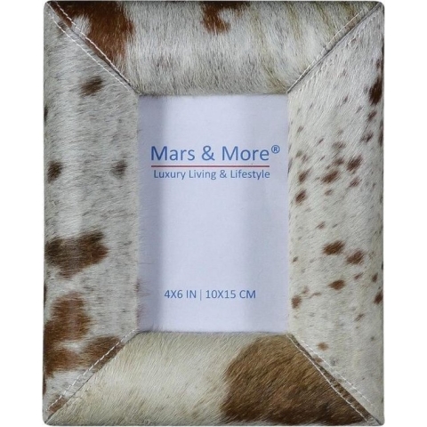 Foto Lijstje Koeienhuid  Bruin Leer 10x15cm