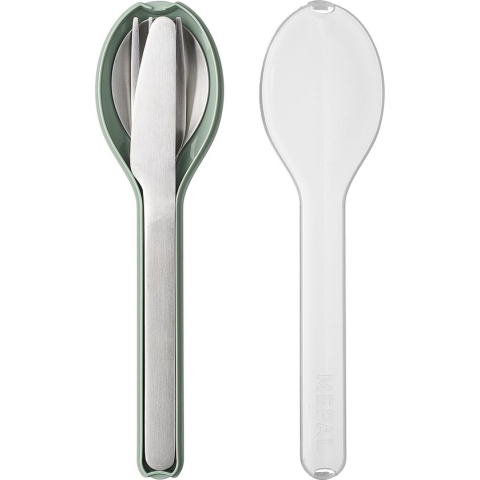 Mepal - Ellipse bestekset 3-delig - Mes, vork en lepel - RVS - Nordic sage