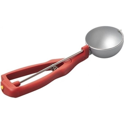 St鯿kel IJsportioneerlepel - �mm - 1/10Ltr - Rood