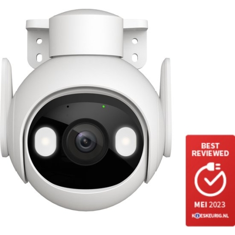 Imou - Cruiser 2 - 3K - Beveiligingscamera - Pan & Tilt (340 - 90 graden) - WiFi 6 - Slimme Kleuren Nachtzicht - Spotlights - Ethernet - MicroSD - H.265 - 30 FPS - 3K (5MP) resolutie