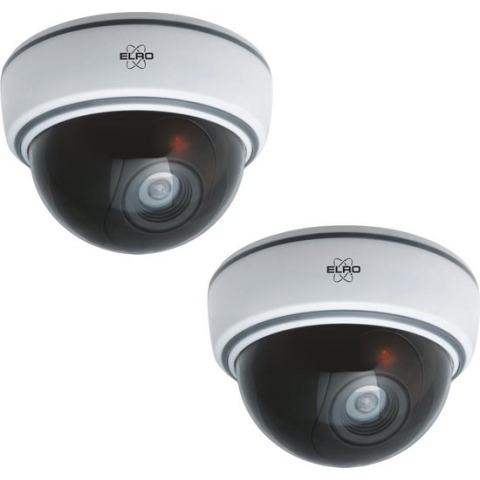 ELRO CDD15F Indoor Dummy Dome Camera met Flash Light - 2 Pack