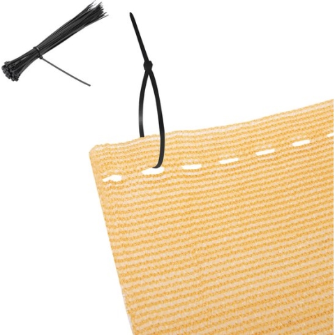 Detex Balkonscherm 1.2 x10m – 50 Kabelbinders/UV-Bestendig - Beige