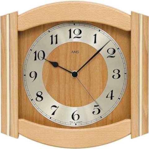 Wandklok radiogestuurd AMS - 5822-18