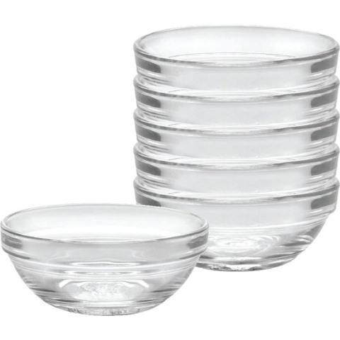 DURALEX 6 stapelbare kommetjes 9 cm Ø - 3.5 cm hoogte Lys