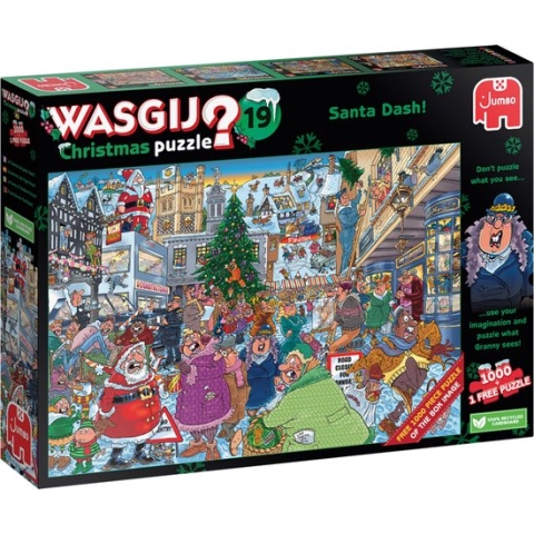 Wasgij Christmas Puzzel Santa Dash - 2 x 1000 stukjes