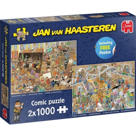 Jan van Haasteren A Trip to the Museum puzzel - 2 x 1000 stukjes (without gift)