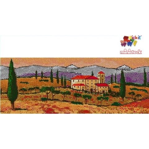 Stick-it Toscaans landschap XXL ca. 30.700 stukjes, compatible met Ministeck