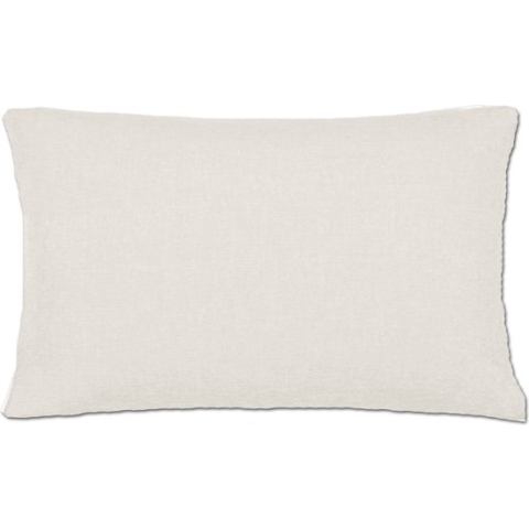 JEMIDI 2x kussenhoes in linnenlook - 40 x 60 cm - Set van 2 hoezen voor sierkussen - Van polyester