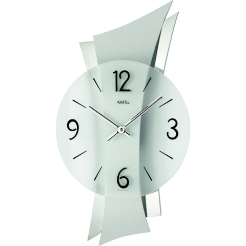 AMS moderne wandklok met quartz-uurwerk