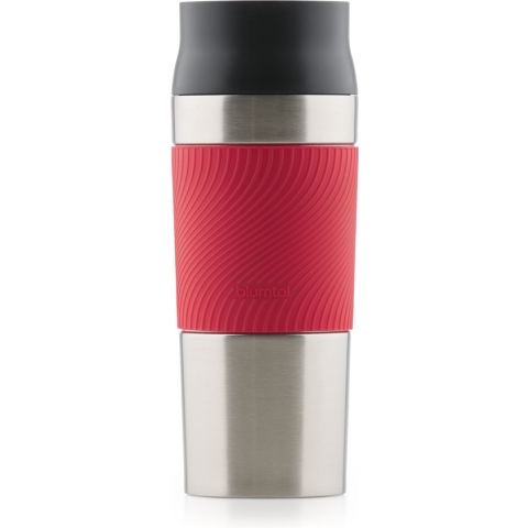 Blumtal Thermosbeker Classic - Lekvrij, BPA-Vrij en Vaatwasserbestendig - Hoge Kwaliteit Thermosfles met Quick-Press Sluiting - Travel Mug 500 ml - Rood
