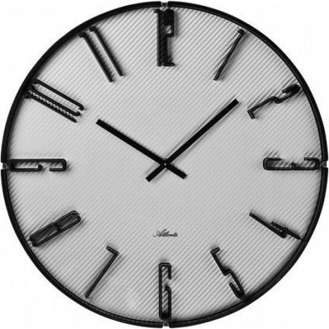 Wandklok Grey & Black Modern Design
