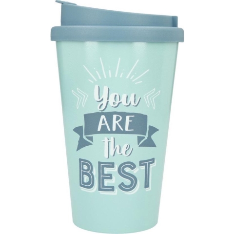 Depesche Drinkbeker To-Go You are the Best Blue