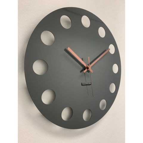 Wandklok ChantalBrandO CETARA NARDO GREY -- MODERN DESIGN --