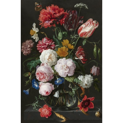 Rubye® Diamond Painting Volwassenen - Diamond Painting Kinderen - Diamond Painting Pakket Volledig - Bloemen in Vaas - 30x40cm