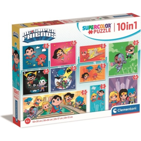 Clementoni DC Super Friends - 10 in 1Puzzel 1 Stuk