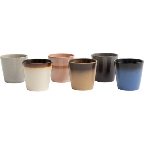 Cookinglife Koffiekopjes Earth 200 ml - 6 stuks