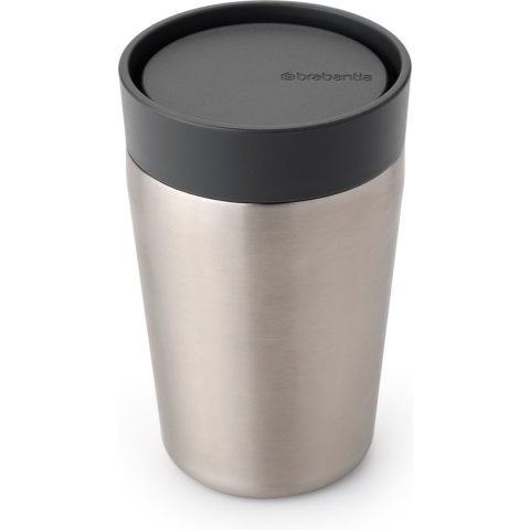 Brabantia Make & Take Thermosbeker - 0,2 l - Koffiebeker - Dark Grey