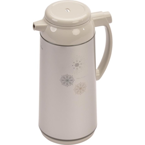 Zojirushi Isoleerkan met Glazen Binnenfles - Drukknop - Zilvergrijs - 1,3L