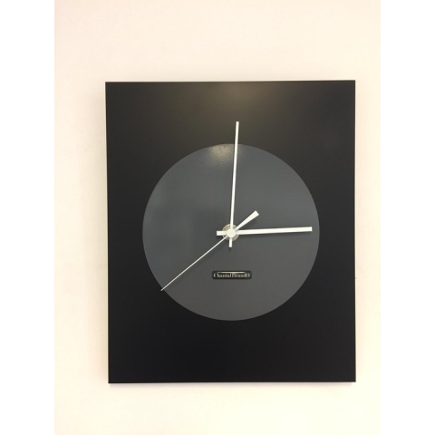 WANDKLOK VICTORIA BLACK & GREY MODERN DUTCH DESIGN