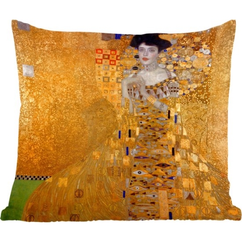Sierkussens - Kussen - Portret van Adèle Bloch-Bauer I - Schilderij van Gustav Klimt - 60x60 cm - Kussen van katoen