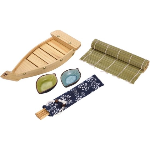 Laguiole Premium Sushi tafelset voor 2 personen - sushi boot met accessoires