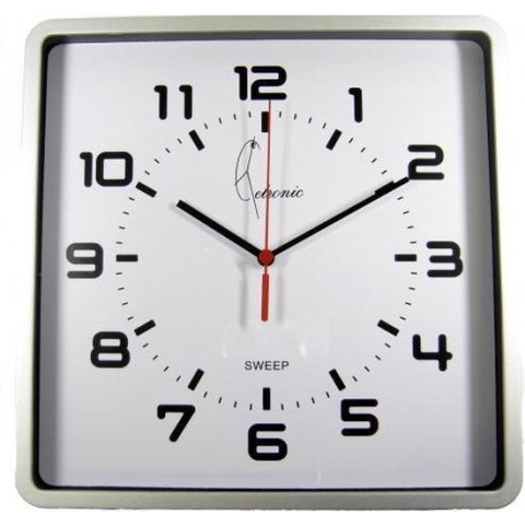 Wandklok Carree Argent Modern Design