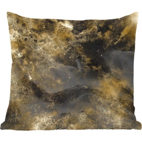 Sierkussens - Kussentjes Woonkamer - 60x60 cm - Abstract - Goud - Zwart